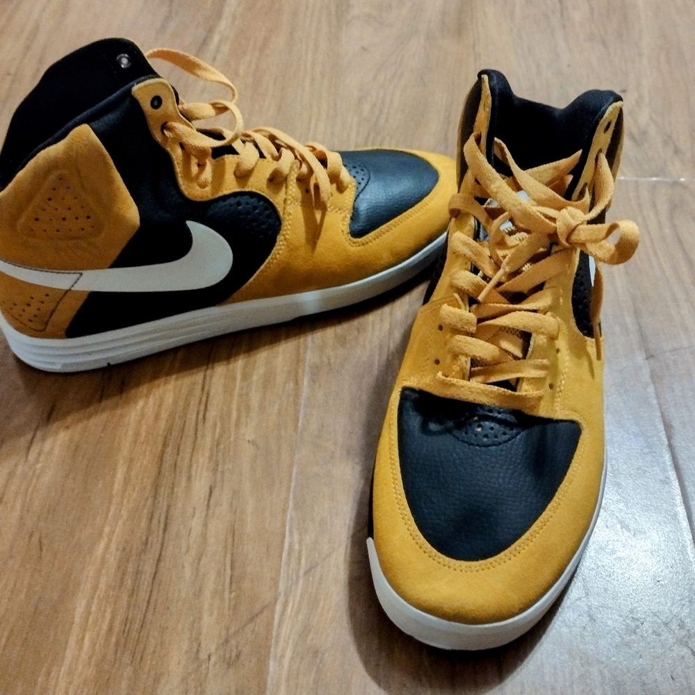 Rare Nike SB Paul rodriguez 7 high black yellow white men's - Picture 2 of 12